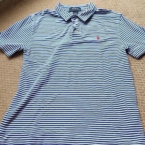 Polo by Ralph Lauren Navy and White Striped Polo Shirt